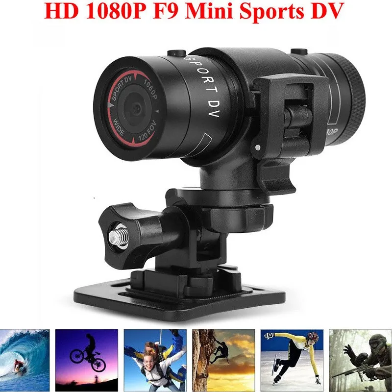 Спортивная экшн камера Mini F9 HD 1080P видеокамера DV для велосипеда мотоцикла