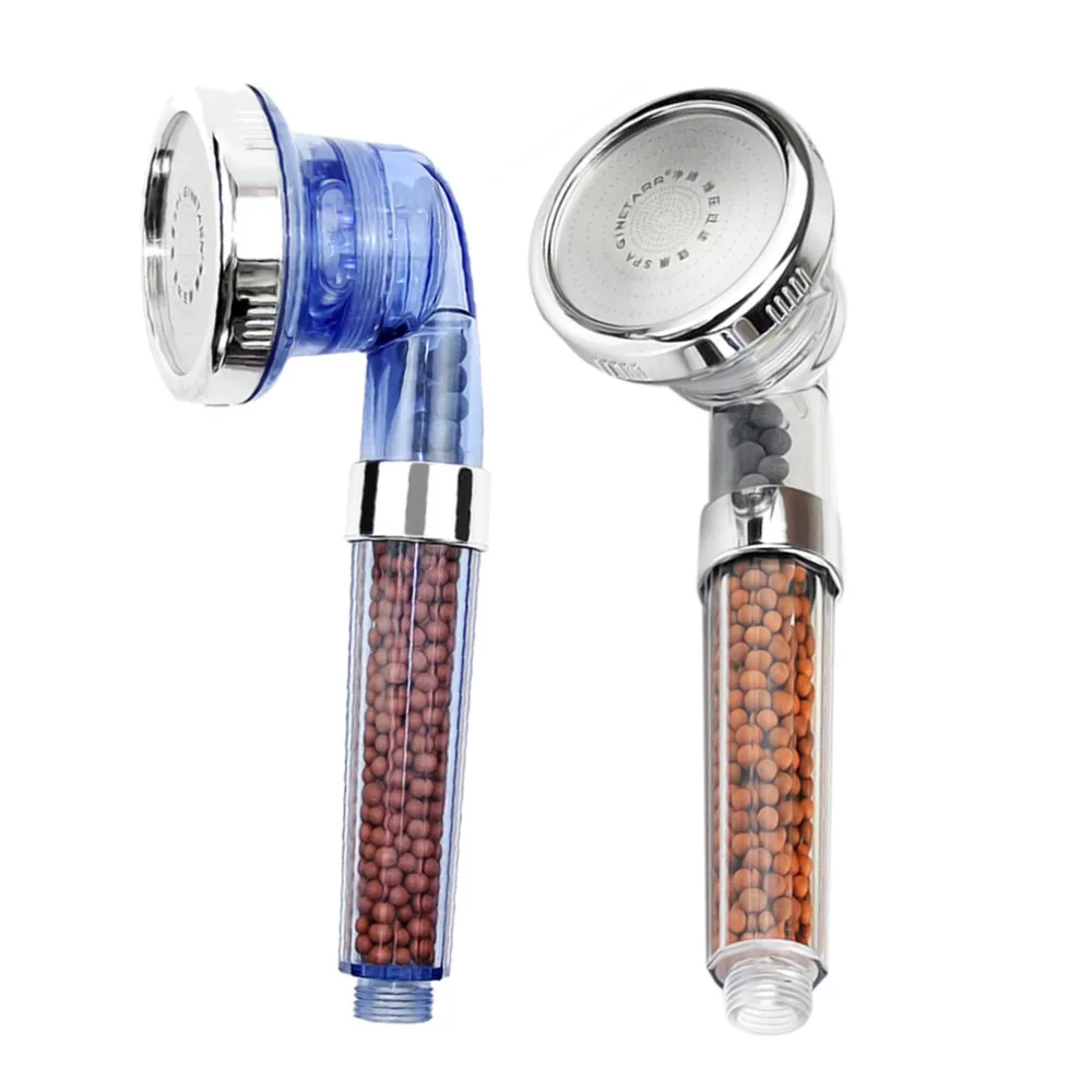 

2018 Healthy Negative Ion SPA Filtered Adjustable Shower Head with Shower Hose Three Shower Mode Negative Lon SPA Shower Head