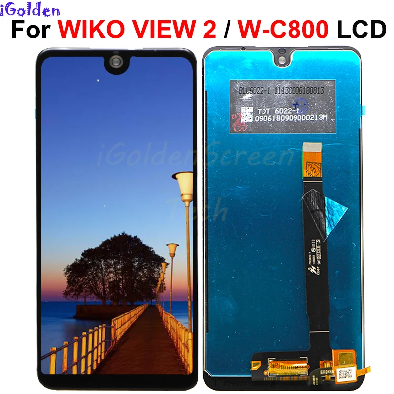 Écran tactile LCD pour Wiko View 2 w _ c800, accessoires de téléphone  portable - AliExpress