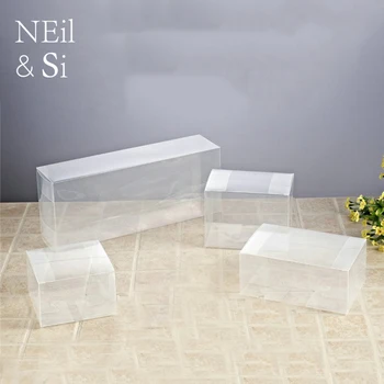 

Plastic Gift Box Wedding Candy Cosmetic Perfume Bottle Toys Craft Packaging PVC Boxes Free Shipping