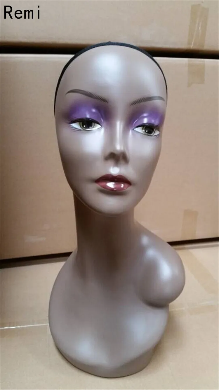 New arrive!High quality Fiberglass female mannequin dummy head for