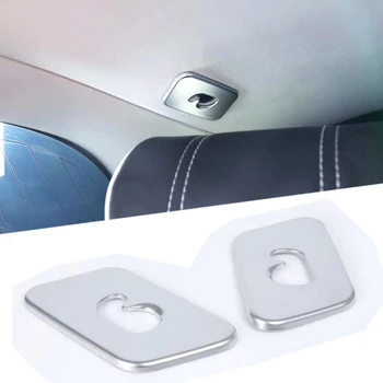 

Interior Cloth Hook Decoration Cover For Land Rover Range Rover Velar 2017 2018 ABS Chrome Carbon Fiber Car Styling