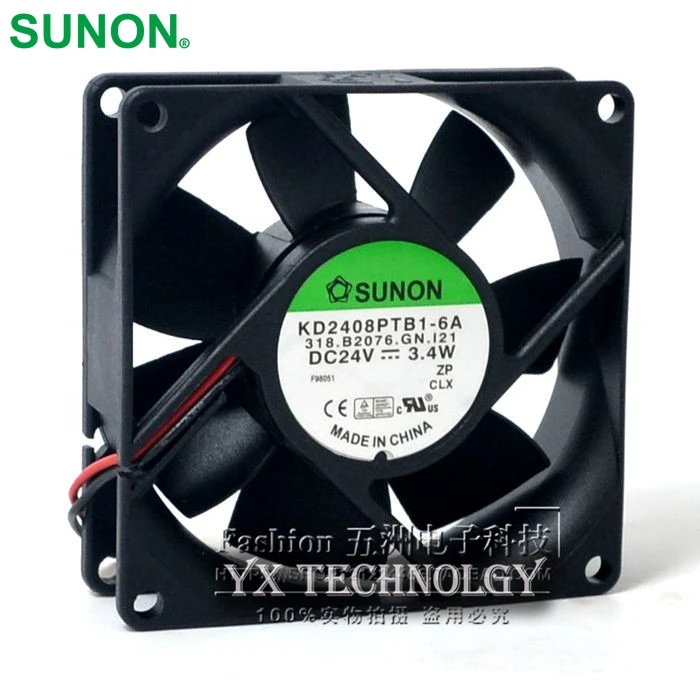 KD2408PTB1 6A DC 24V 3,4 W 4900 80*80*25mm 80mm U/min Computer gebläse ...