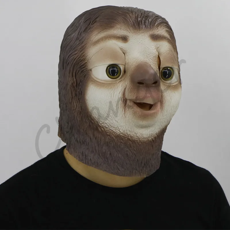 Funny Zootopia Flash Halloween Mask Animal Sloth Head Masks Festival