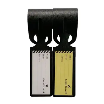 

1 Pc PU Luggage Tag Cover Creative Suitcase ID Address Holder Letter Baggage Boarding Tags Portable Label