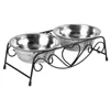 Stainless Steel Double Dog Bowl