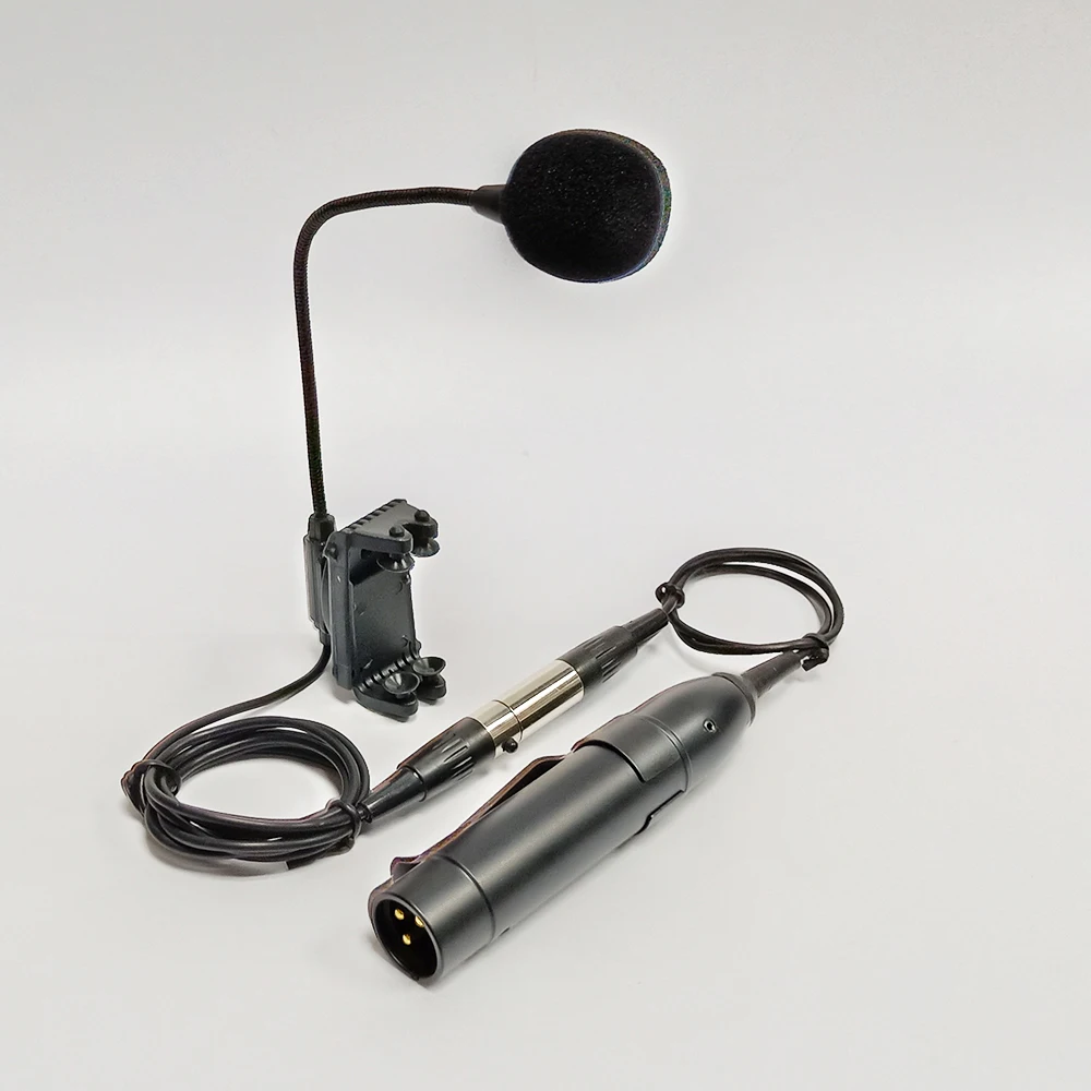 acoustic violin fiddle gooseneck 3 pin mini XLR condenser mic