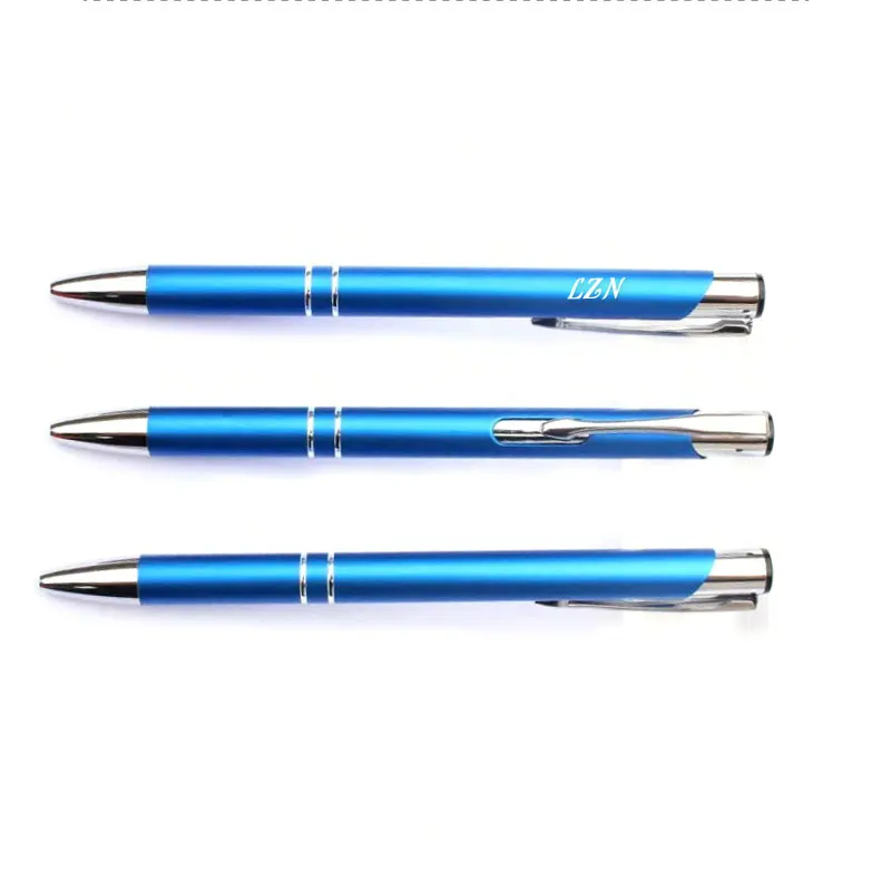 Design do Logotipo da Empresa Gravado de Metal Personalizado com Seu Logotipo e Site e entre em Novo Presente Idéias Laser Canetas 10 Pcs Muito Contato Lzn 3 Canetas esferográficas