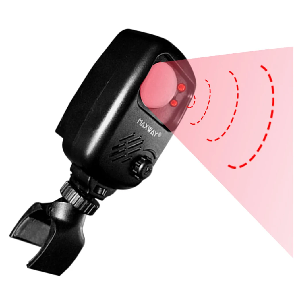 

Plastic Infrared Sensor Safety Alarm Animal Repeller Anti-theft Adjustable Volume Control for Camping Fishing Outdoor Activities