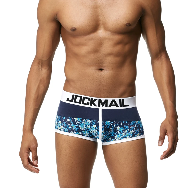 JOCKMAIL, модное сексуальное нижнее белье для мужчин, милый мультяшный принт, мужские боксеры, удобные трусики, мягкие дышащие мужские трусы