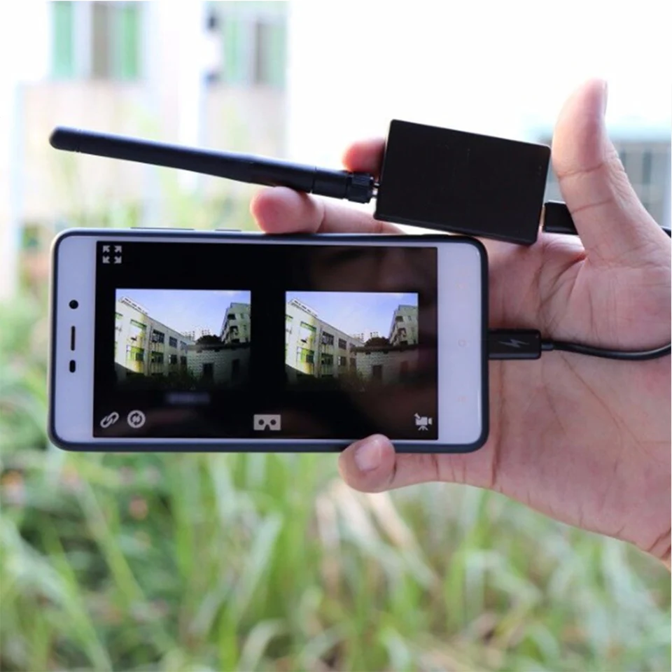 

150CH 5.8G UVC Receiver Video Downlink FPV Video System for Android Mobile Phone Smartphone PC Ground Station Quadcopter Drone