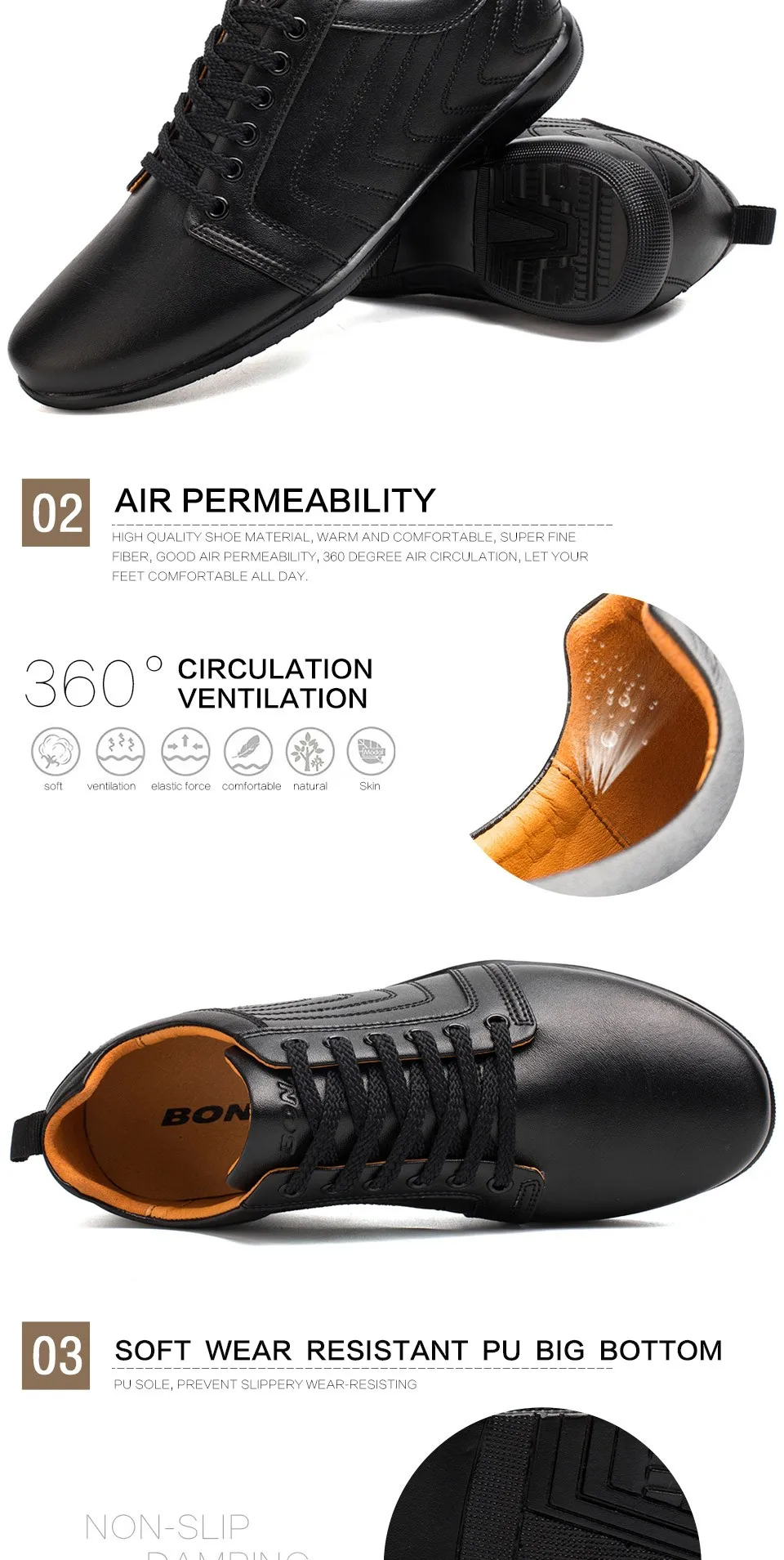 BONA New Classics Style Men Casual Shoes Lace Up Breathable Men Shoes Light Soft Male Flat Shoes Comfortable Fast Free Shipping
