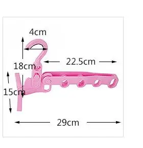 2 шт Многофункциональный компактный складная вешалка для одежды сушилка для одежды Пластик Крюк Складной Вешалки складные походные вешалки