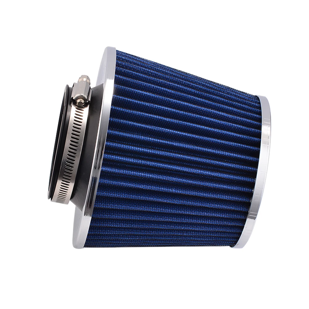 Entrada de aire 75mm filtro de aire del coche cono accesorios de automóvil para tomas de aire frío 1 piezas