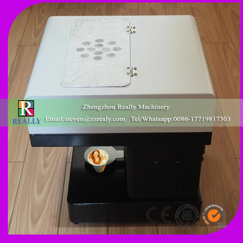 

Protable use Wifi 3d edible coloring ink printing selfie coffee printer