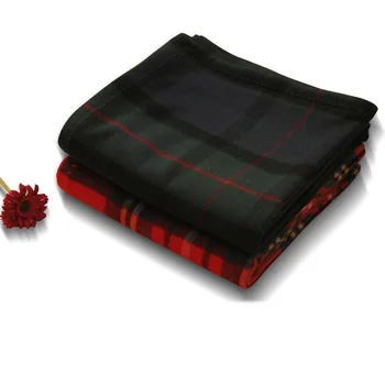 

100 Wool Plaid Soft Blanket Wool King Soft Thick Blanket Luxury Soft King Throw Blanket180x130cm-600g