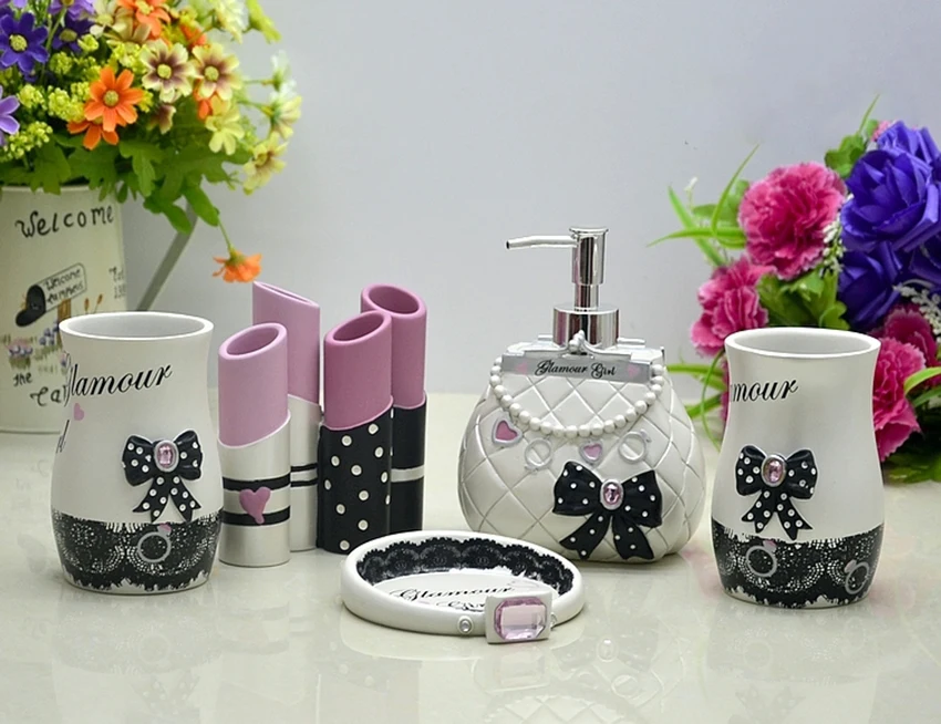 Girl Bathroom Accessories Sets Rispa