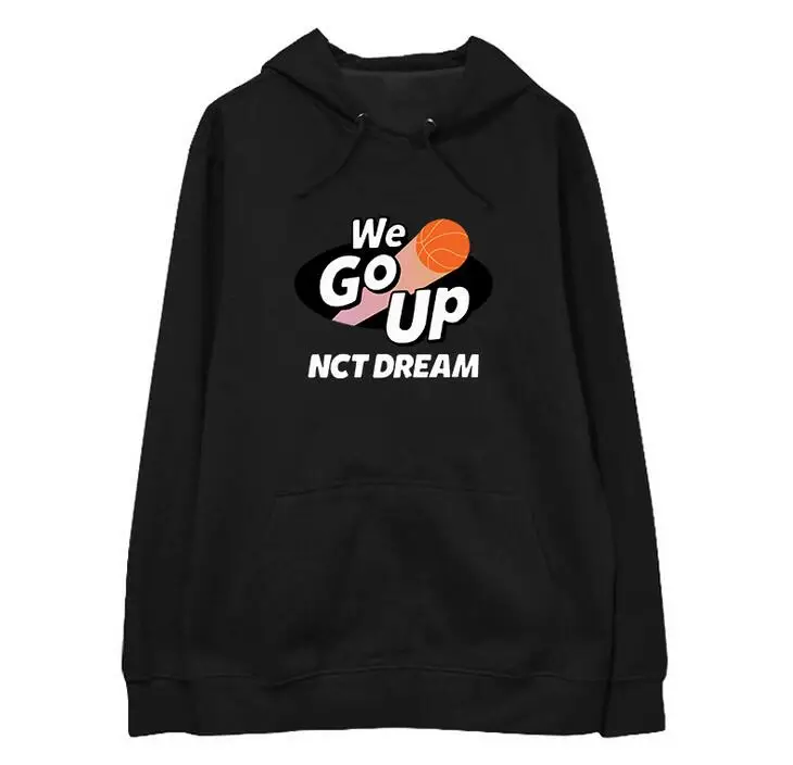  Nct dream new album go up same basketball printing pullover hoodies kpop unisex fashion fleece/thin