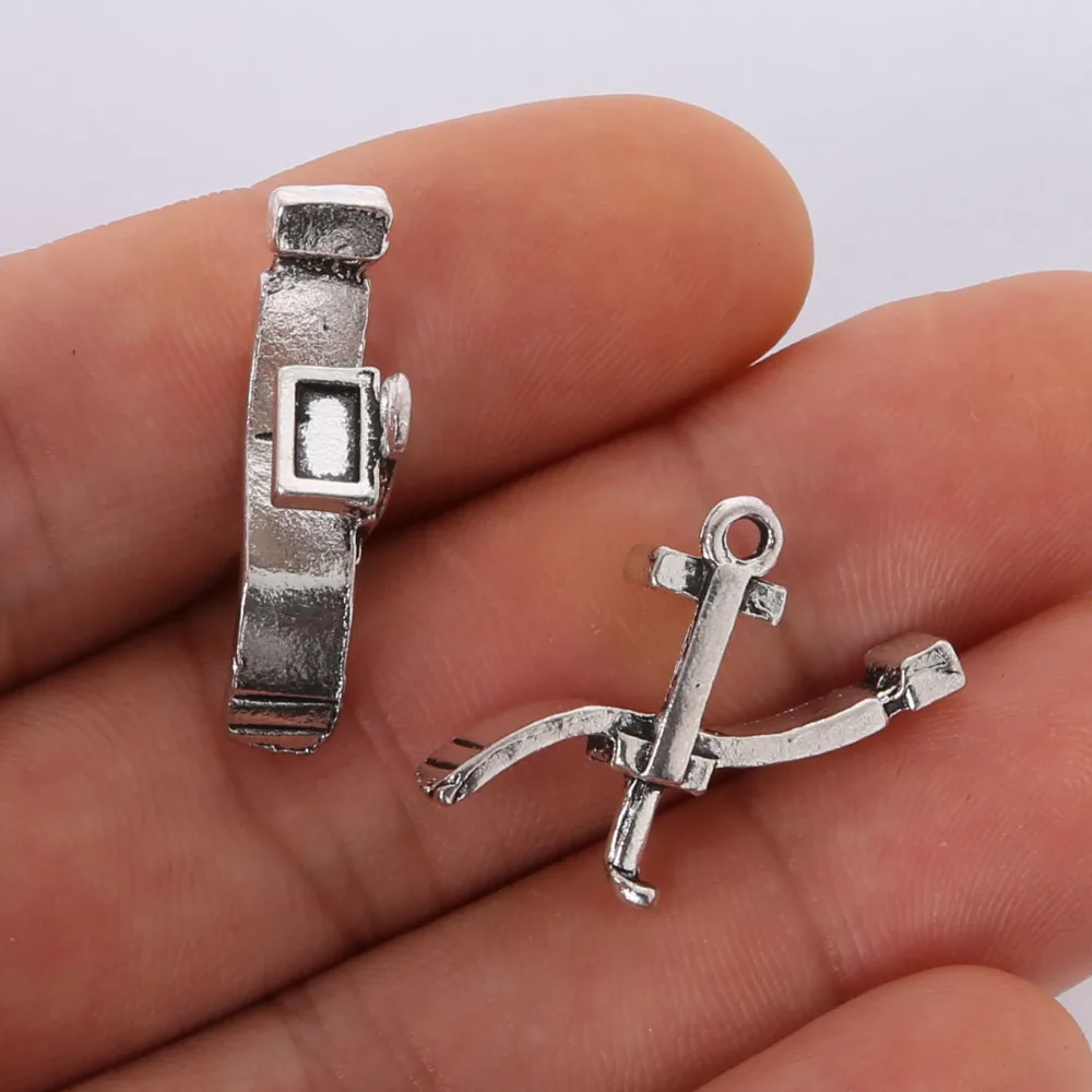 20x27mm Deck Chair Charms Pendant Antique Plated Silver Jewelry