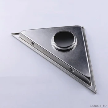 

Stainless Steel Triangle Invisible Floor Drain Shower Room Bathroom Balcony Bathroom Dual-Use Deodorant Floor Drain