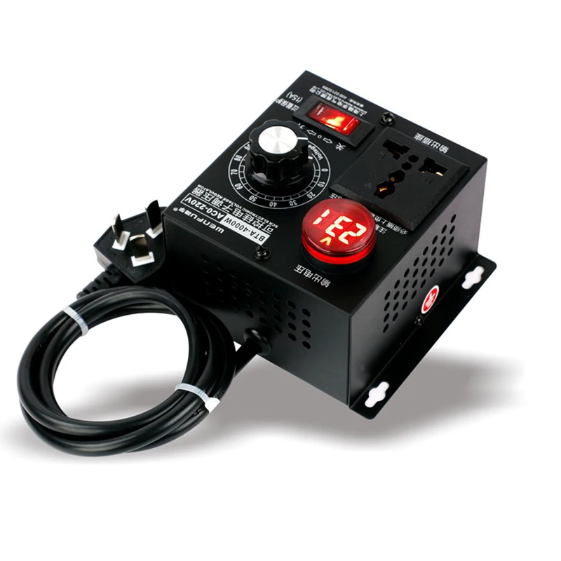 

NEW 4000W Digital SCR Electronic Regulator Motor Fan Electric Drill Variable Speed Governor Thermostat