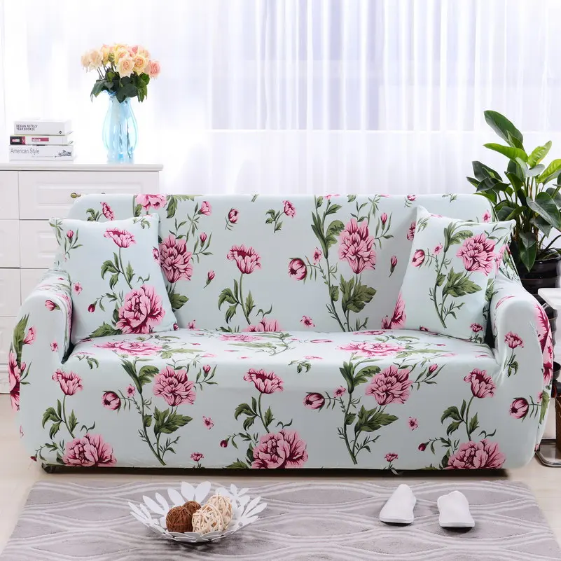Универсальный чехол для дивана с цветочным рисунком, Эластичный полиэстер, все включено, диван, полотенце, диванная подушка, L-style, чехол для дивана, 1 шт - Цвет: Color 3