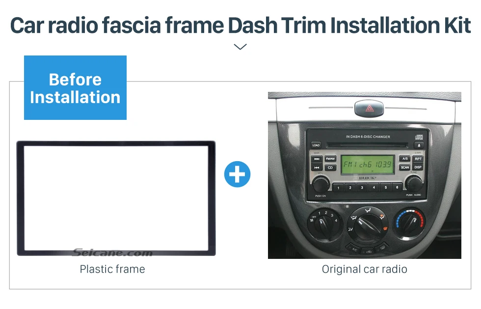 Seicane Универсальный 2Din 173*98 мм автомобильный Радио фасции тире крепление отделка Установка DVD плеер рамка для Honda Accord Civic Odyssey Prelude