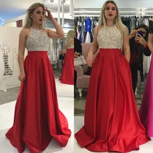 Атласные вечерние платья robe de soriee стразы вечерние платья длинное официальное вечернее платье Блестящий Холтер vestido de festa Abendkleid