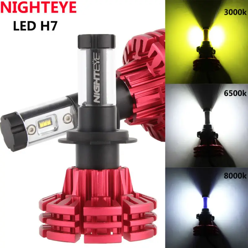 Nighteye-Car-LED-Lights-12v-60w-Automobiles-Headlight-10000lm-9007-9012-9006-9005-H13-H11-H7