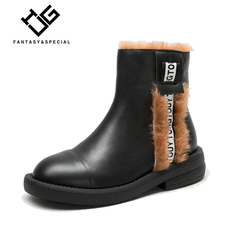 

IGU Women Warm Snow Ankle Boots Round Toe Martin Boots Shoes Women High Quality Girls Hot Sale Winter Boots Botines Mujer 2018