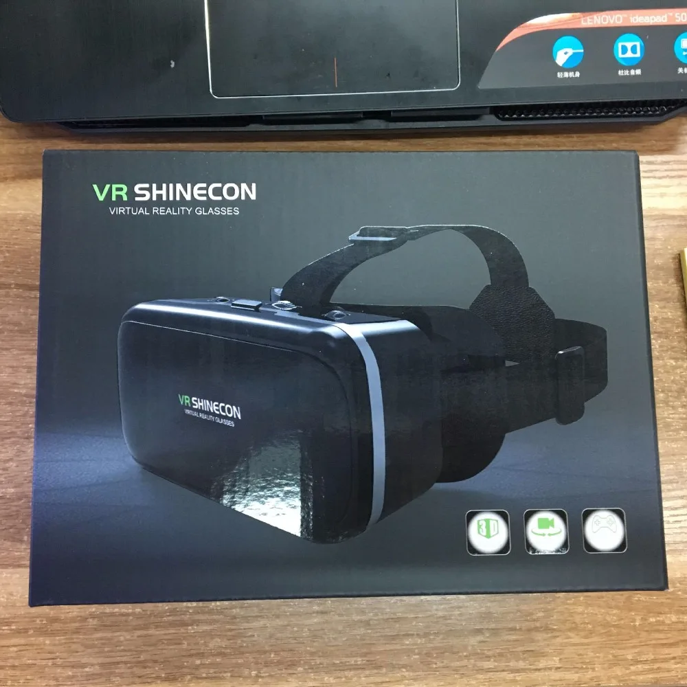 VR Shinecon 6,0 Viar стерео шлем очки виртуальной реальности 3 D 3D очки гарнитура шлем для смартфона смартфон видео линзы