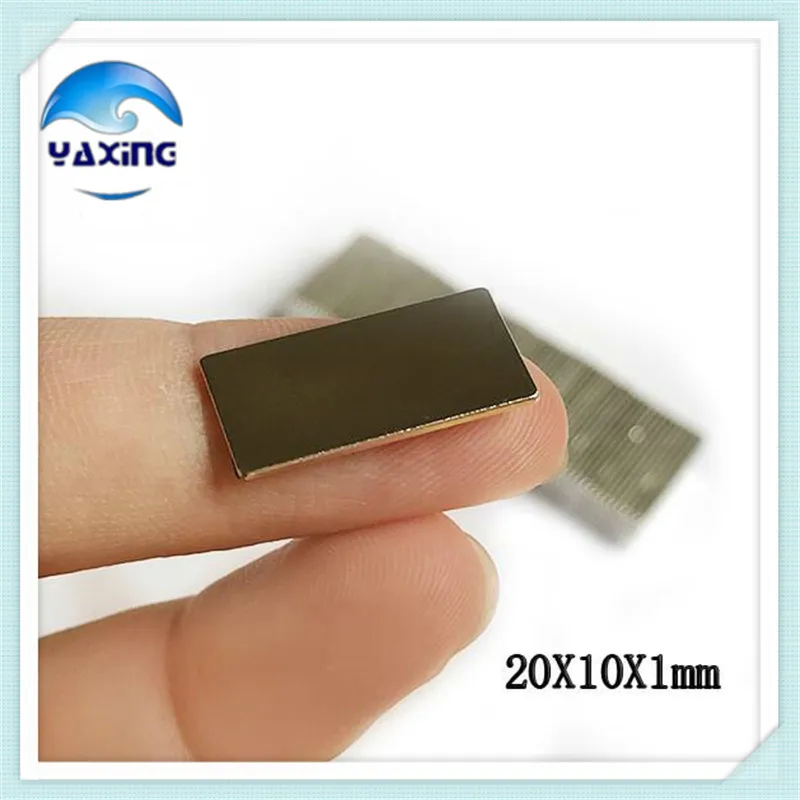 

20PCS Magnet 20 x 10 x 1 mm N35 Super Strong Block Neodymium Magnets 20*10*1mm Block Strong Rare Earth Magnet Free Shipping