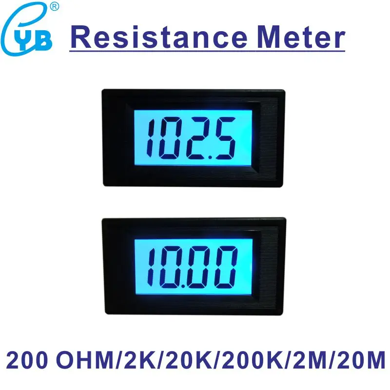 YB5135RD LCD Digital ohmmeter Resistance Meter OHM Meter Impedance