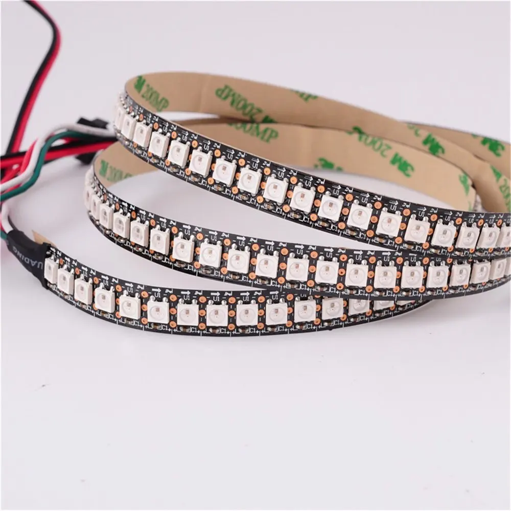 20X1 м белая печатная плата 144 пикс./м WS2811 IC 5050 RGB WS2812B Чип DC5V цифровая светодиодная