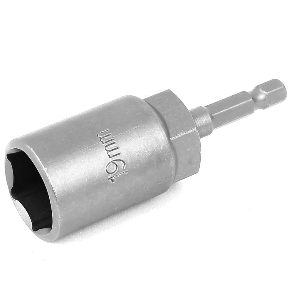 UXCELL 1/4" Shank H19 19mm Hex Socket Impact Nut Setter Driver Bit