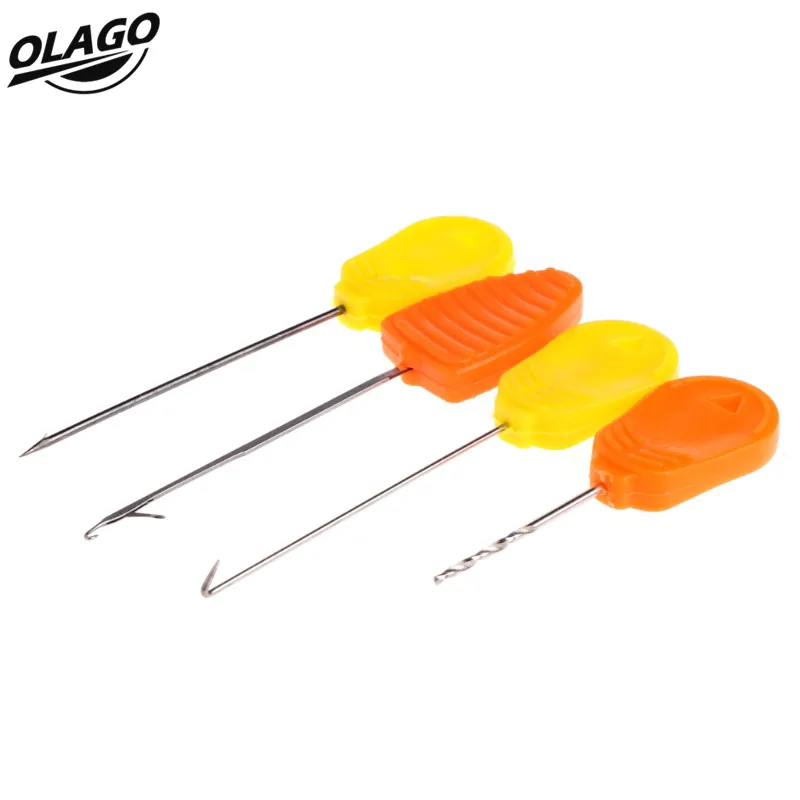 

Carp Fishing Accessories 4 in 1 Hook Stringer Needles Combo for Fishing Lure Baits Fishing Rigging Bait Kit Tool Set Pesca