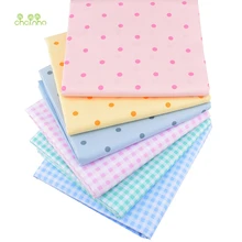 Chainho, решетки и Poca горошек, печать твиловая, хлопковая ткань, Лоскутная Ткань, DIY шитье и стеганые жировые кварталы материал для ребенка и ребенка