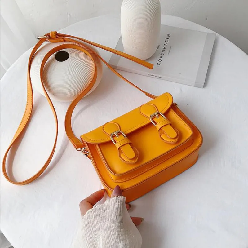 

England Style British Belt Buckle Vintage Brief Flap Mujer Purse Women Crossbody Bag 2019 Female Shoulderbag Bolsa Sac #1485