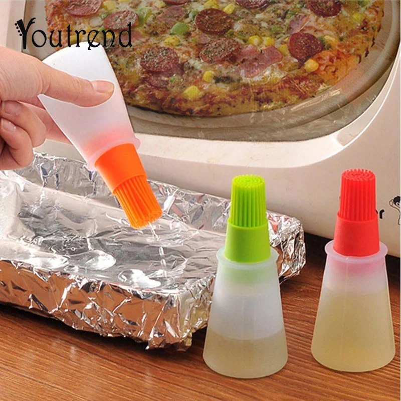 

Silicone Liquid Grill Oil Pen Bottle Brush For barbecue bbq Cake Butter Bread Pastry Baking Utensil Basting Brush Kitchen Tools