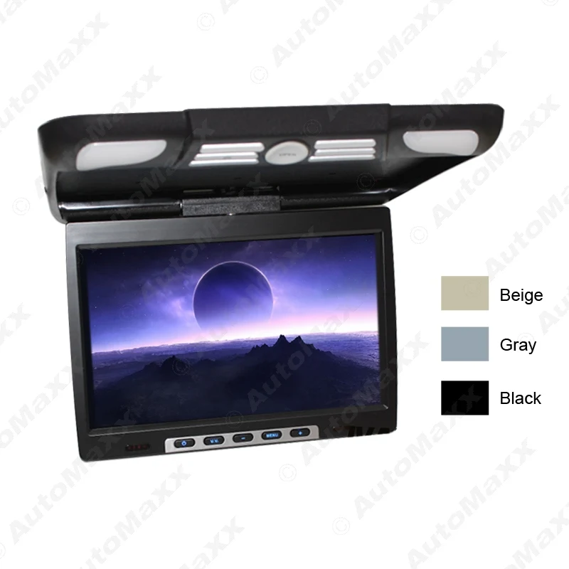 

DC12V 14.1" Inch Car/Bus TFT LCD Roof Mounted Monitor Flip Down Monitor 2-Way Video Input 3-Color #J-1290