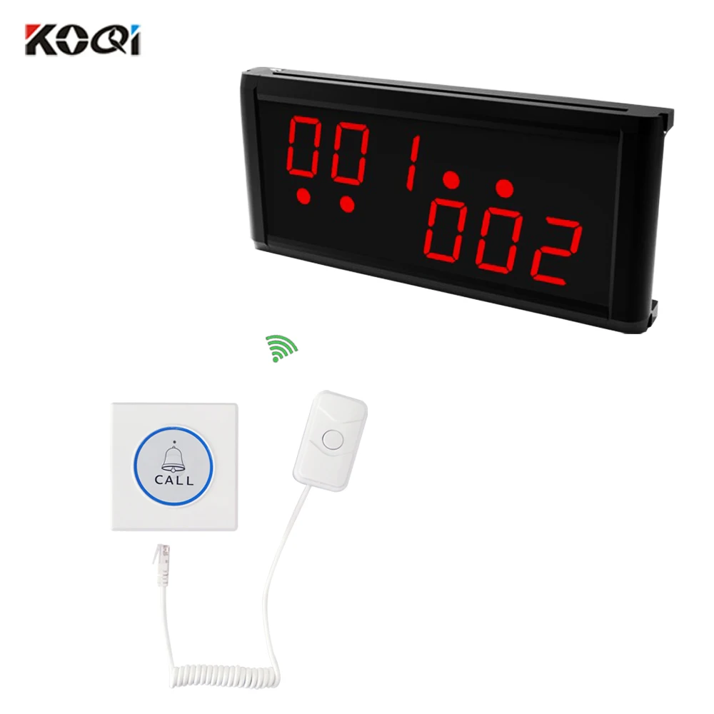 

Nurse Call System Wireless 1 display receiver 6 patient bed buzzer Hotspital Easy To Use Long Range Strong signal