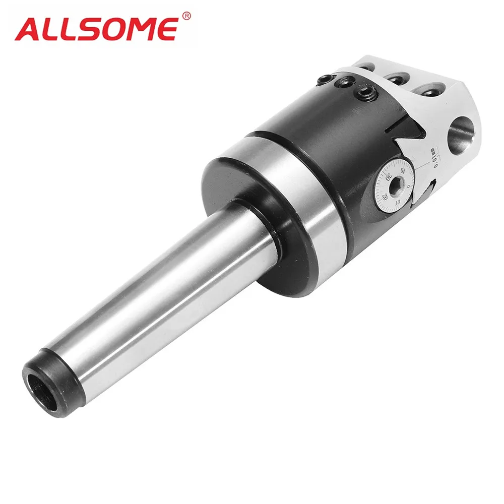 

ALLSOME 50mm MT3-M12 Morse Taper Boring Bar for Lathe Milling Lathe Tools HT2178