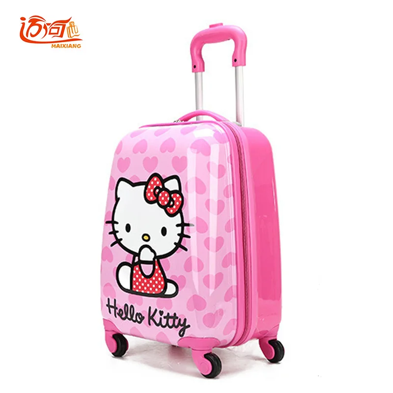 2018 18 19 дюймов рисунок Hello Kitty чемодан Водонепроницаемый Abs прокатки Чемодан Rolling