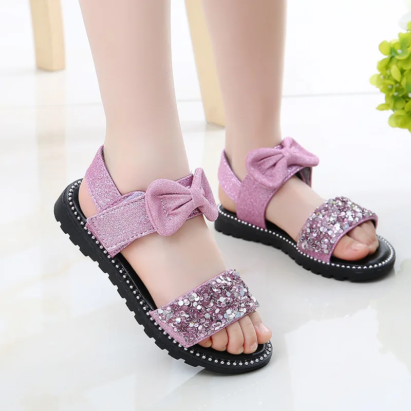 Fashion Sequins Girls Sandals Summer New Leather Kids Sandals for Girls Princess Shoes Soft Bottom Comfort Children Beach Shoes Fashion Sequins Girls Sandals Summer New Leather Kids Sandals for Girls Princess Shoes Soft Bottom Comfort Children Beach Shoes