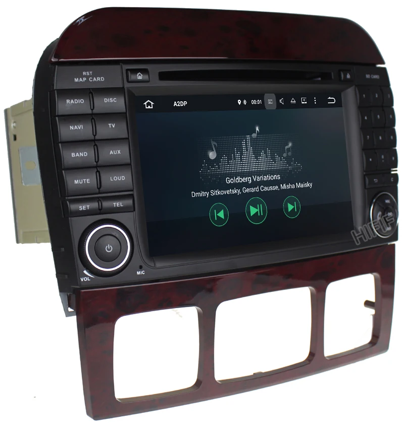 Perfect IPS 2 Din Auto Radio Android 9.0 For Mercedes/Benz/W220/W215/S280/S320/S350/S400 S Class Car Multimedia Video Player GPS DVR 15