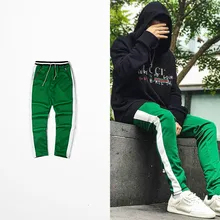 Нашивка-полоска, модные, легкие, для отдыха, Мужские штаны в стиле хип-хоп, Харадзюку, Джастин Бибер, штаны-шаровары, уличные, Канье, на молнии, спортивные штаны