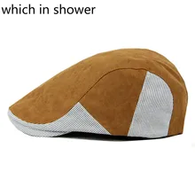 Которые в душе летние винтажные Лоскутные хлопковые береты Golf Duckbill Newsboy Hat Bone плоская Кепка Gorras для женщин и мужчин солнцезащитный козырек