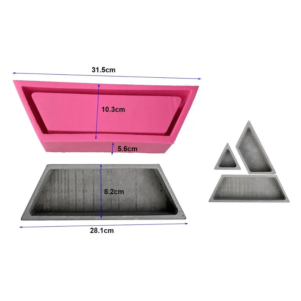 Силиконовая бетонная форма геометрический комбинированный цветочный горшок силиконовая форма суккулент цветочный горшок цементная Ваза Форма для украшения дома