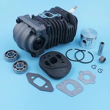 Nikasil Manivela Rolamento de Pistão Do Cilindro Kit Junta de Vedação Para Poulan PP220 PP221 PP260 1950 2150 2250 2450 2550 Motosserra SM4018 41mm