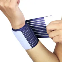 1 пара кистевой напульсник спортивный ремешок на запястье Фитнес хлопок прочность бандаж защита запястья браслеты поддержка наивысшего качества